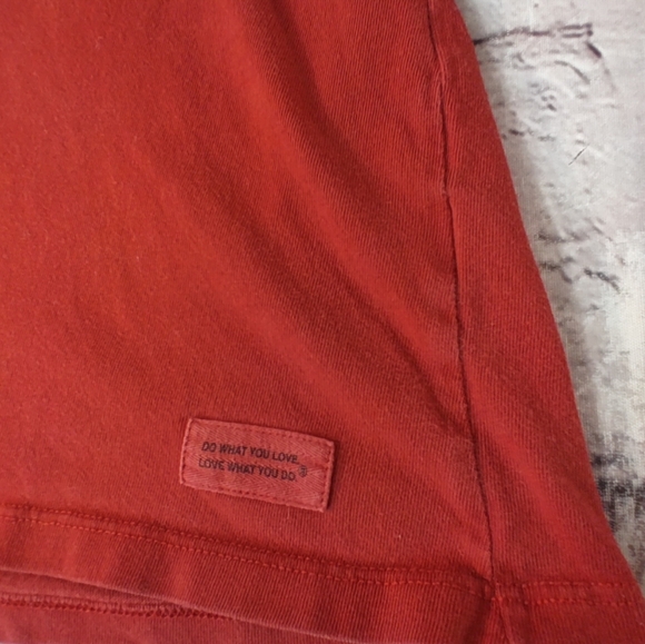 Life is Good V Neck Crusher T "Trees" Red Long Sleeve M - Picture 7 of 12